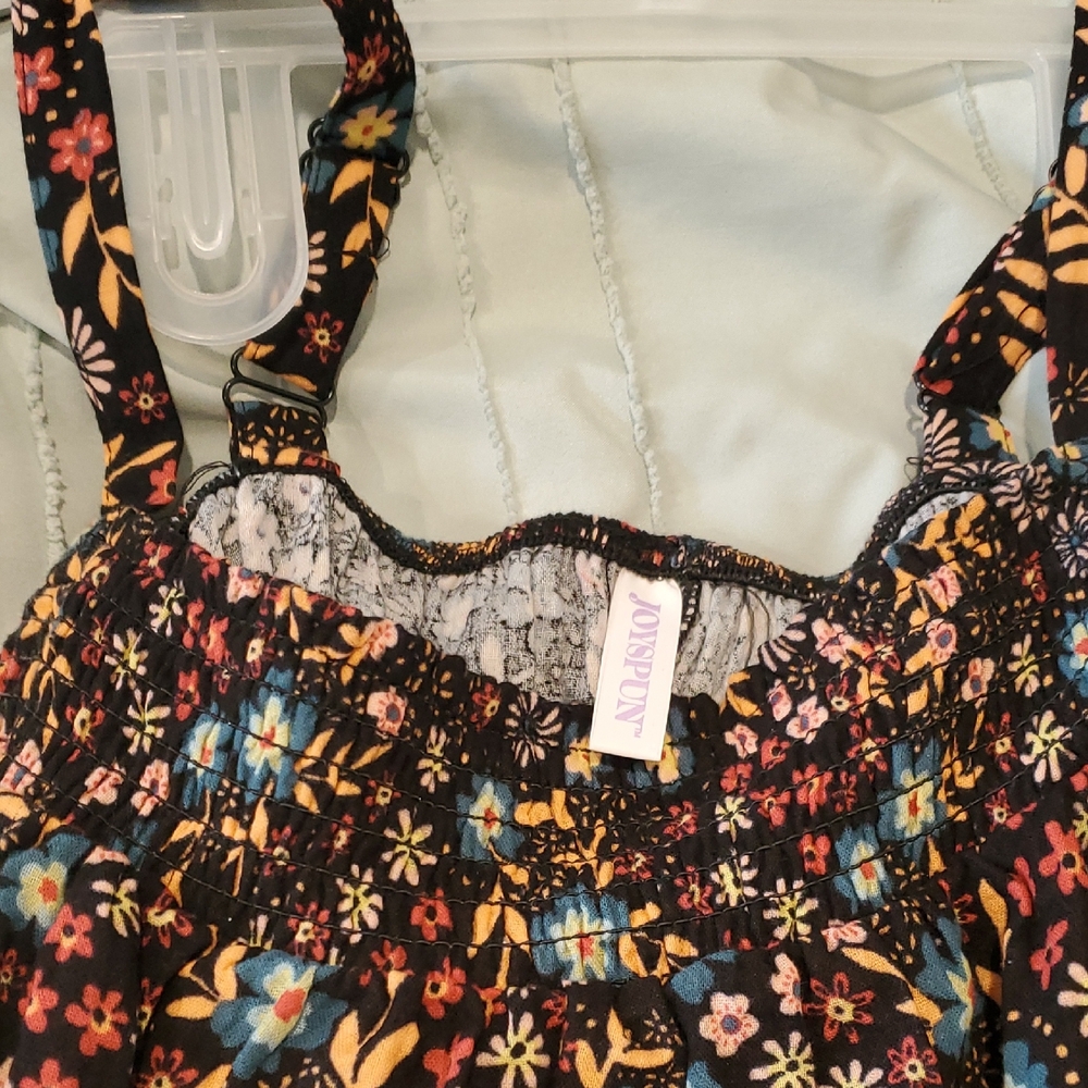 Women's Floral Black Shorts